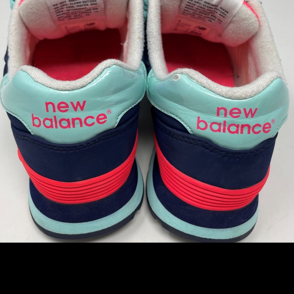 New Balance Navy and Aqua Sneakers - Picture 8 of 16